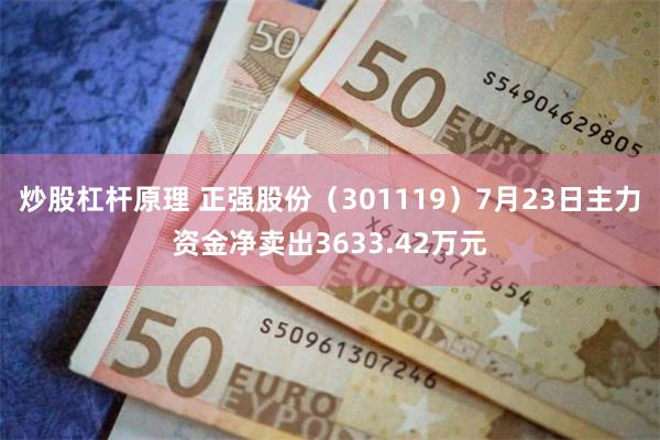 炒股杠杆原理 正强股份（301119）7月23日主力资金净卖出3633.42万元