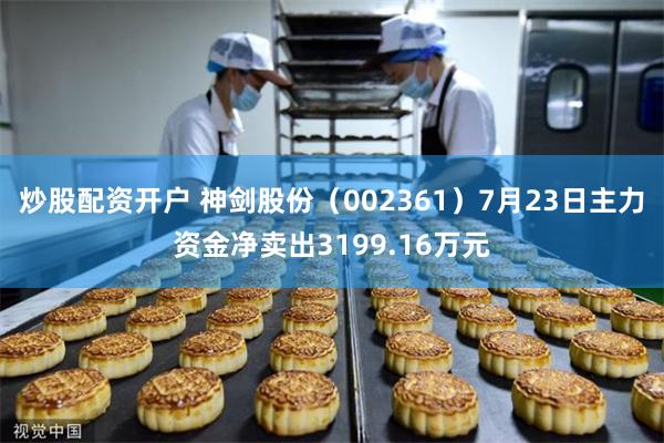 炒股配资开户 神剑股份（002361）7月23日主力资金净卖出3199.16万元