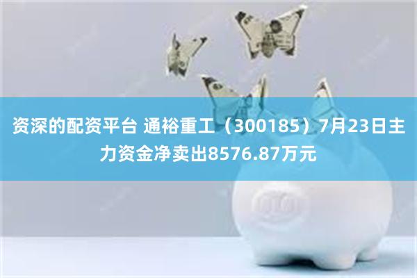 资深的配资平台 通裕重工（300185）7月23日主力资金净卖出8576.87万元