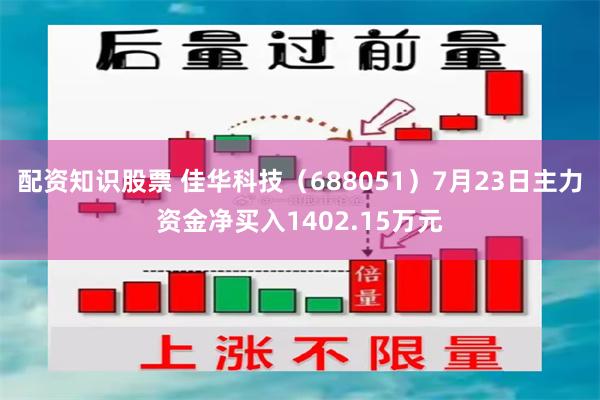 配资知识股票 佳华科技（688051）7月23日主力资金净买入1402.15万元