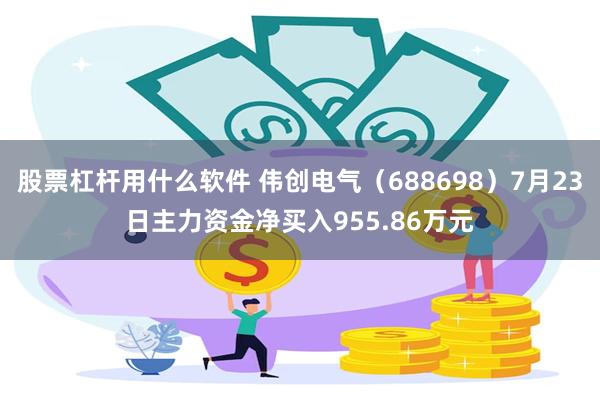股票杠杆用什么软件 伟创电气（688698）7月23日主力资金净买入955.86万元