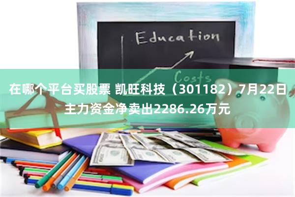在哪个平台买股票 凯旺科技（301182）7月22日主力资金净卖出2286.26万元