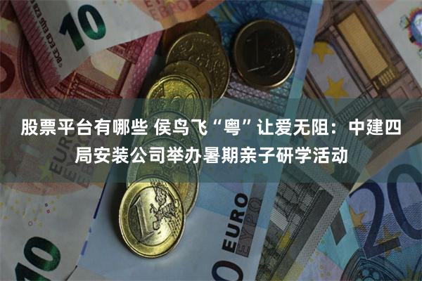 股票平台有哪些 侯鸟飞“粤”让爱无阻：中建四局安装公司举办暑期亲子研学活动