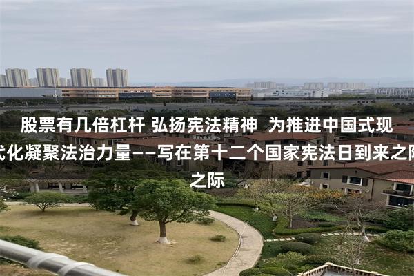 股票有几倍杠杆 弘扬宪法精神  为推进中国式现代化凝聚法治力量——写在第十二个国家宪法日到来之际