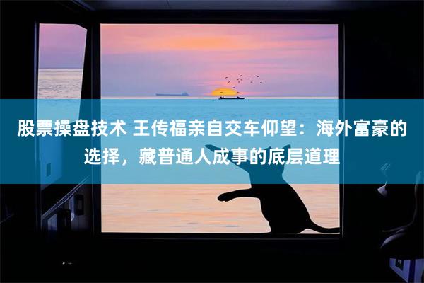 股票操盘技术 王传福亲自交车仰望：海外富豪的选择，藏普通人成事的底层道理